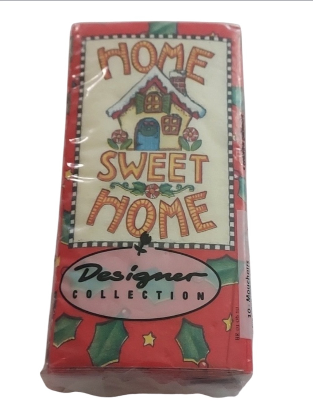 DESIGNER collection home sweet home 10 designer handkerchiefs printed in Germany